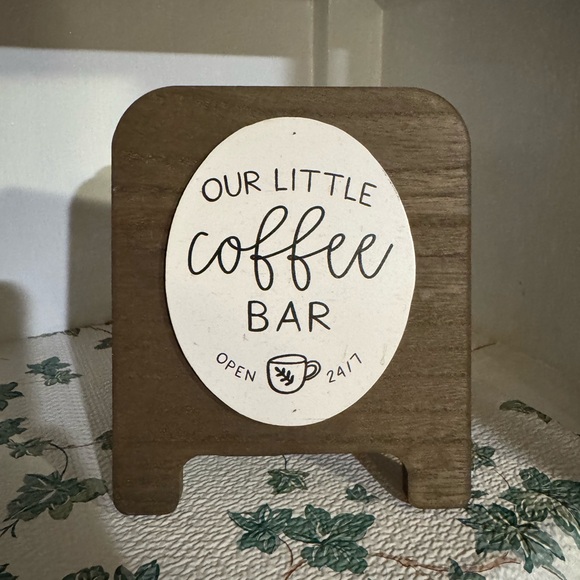 Hobby Lobby Wooden Coffee Bar Sign - Picture 1 of 4
